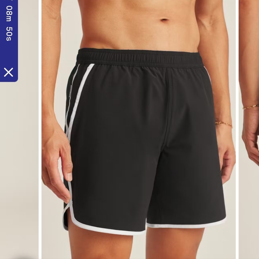 Bonobos Black and White Swim Shorts